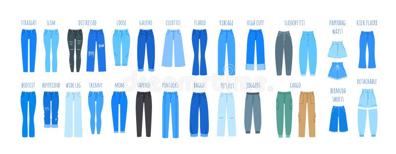 Different types of cargo pants for women with their names - YouTube